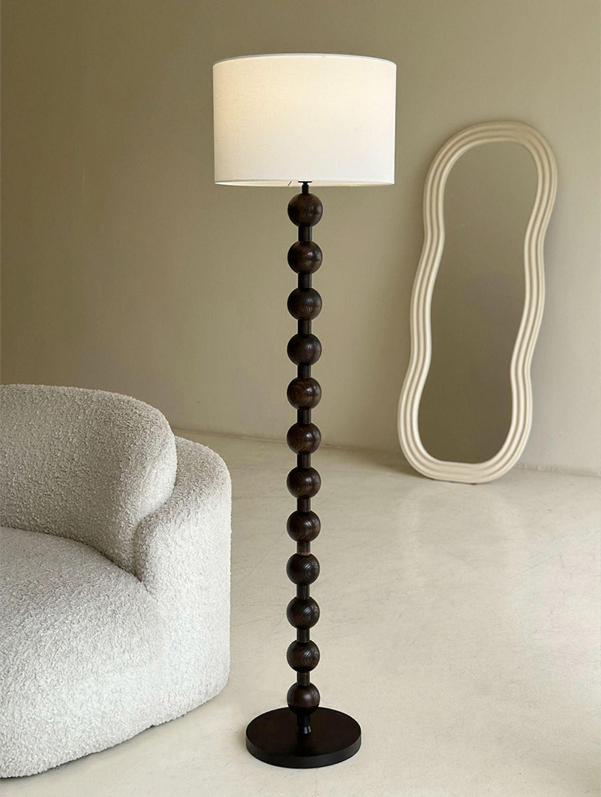 Hugo Barbell Wood Floor Lamp — product view 30