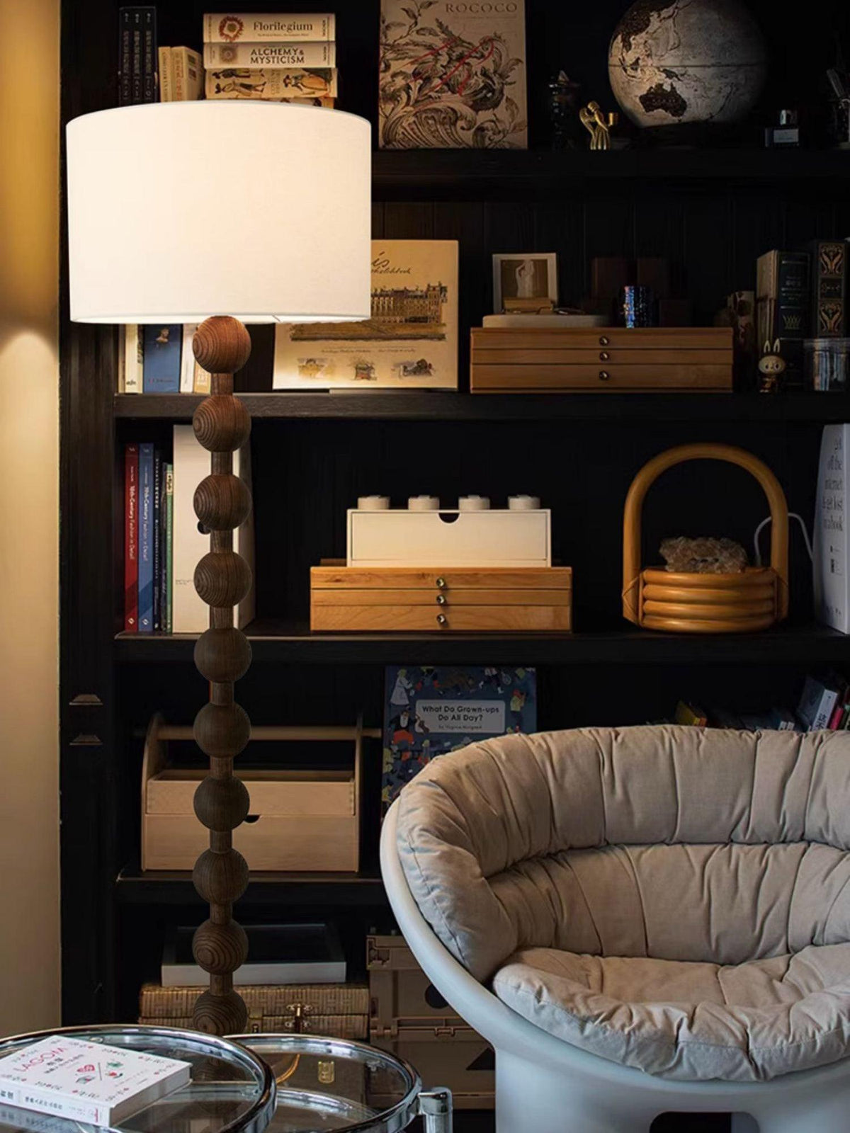 Hugo Barbell Wood Floor Lamp — product view 34