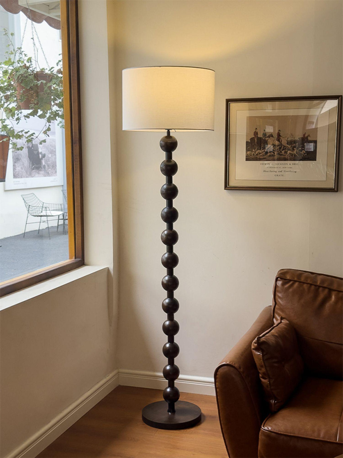 Hugo Barbell Wood Floor Lamp — product view 38