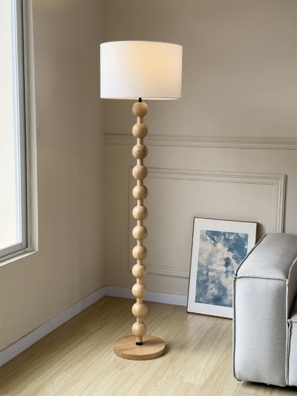 Hugo Barbell Wood Floor Lamp — product view 43