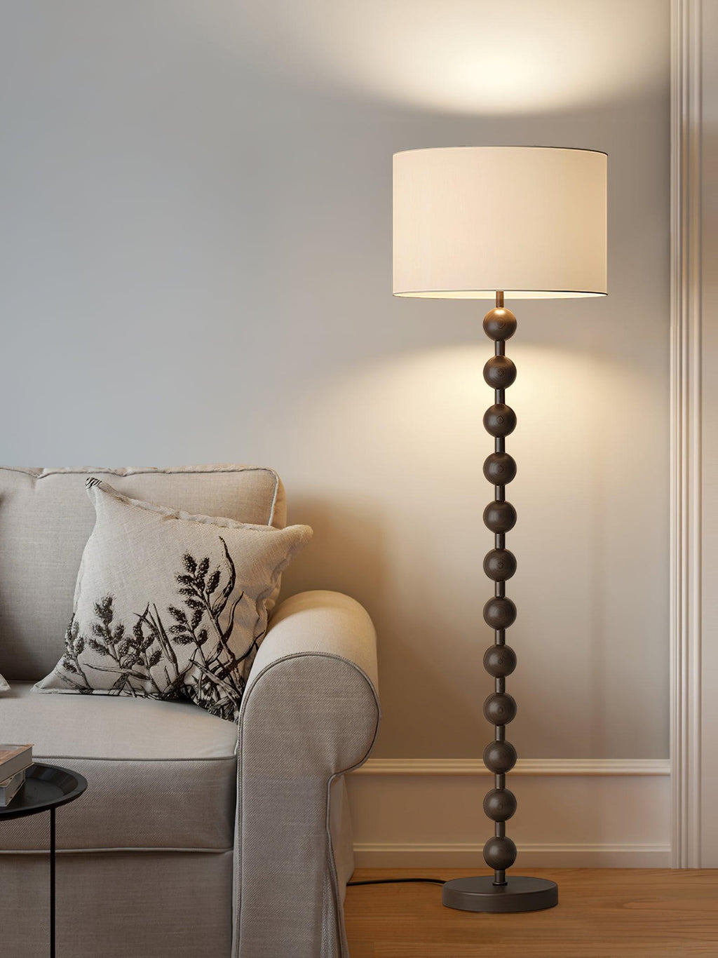 Hugo Barbell Wood Floor Lamp — product view 46