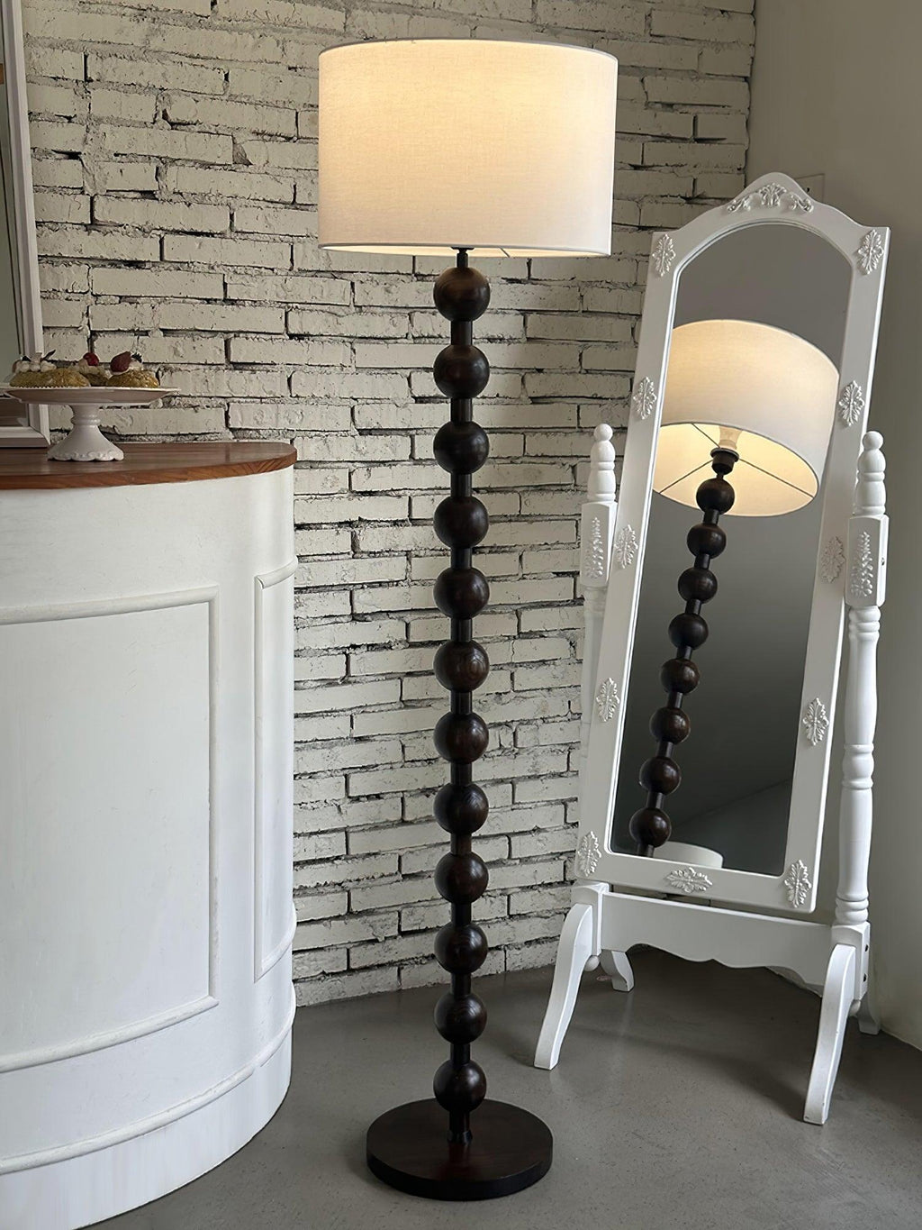 Hugo Barbell Wood Floor Lamp — product view 48