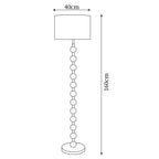 Hugo Barbell Wood Floor Lamp — product view 5