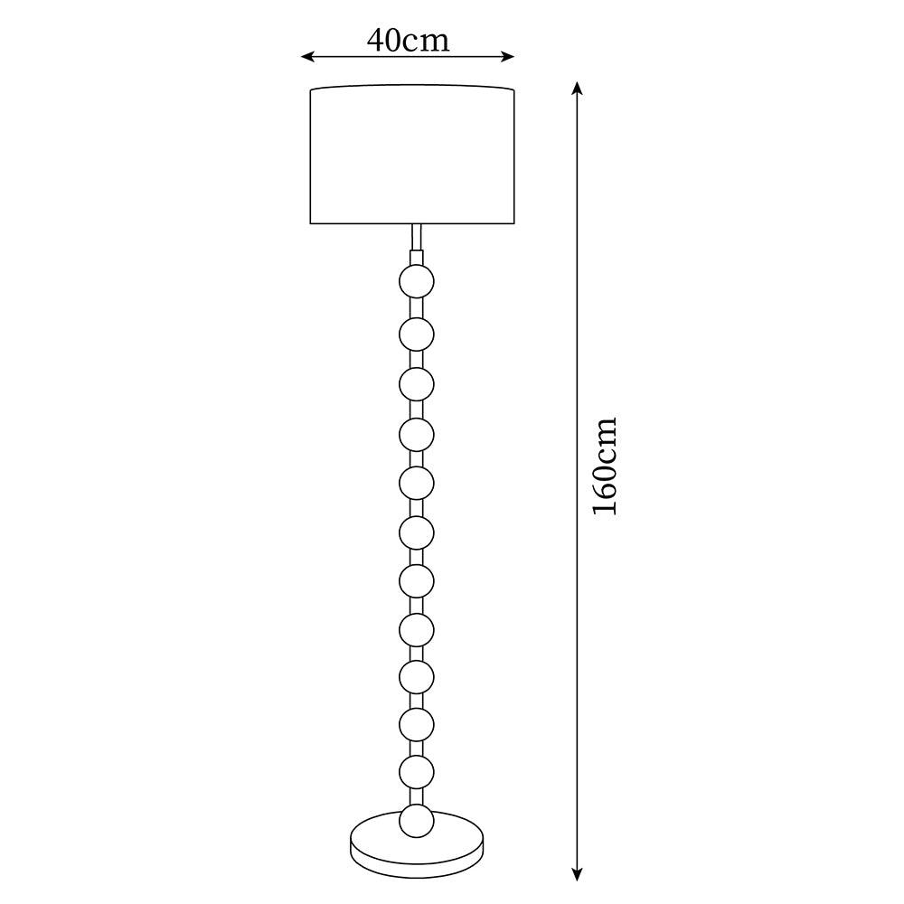 Hugo Barbell Wood Floor Lamp — product view 5