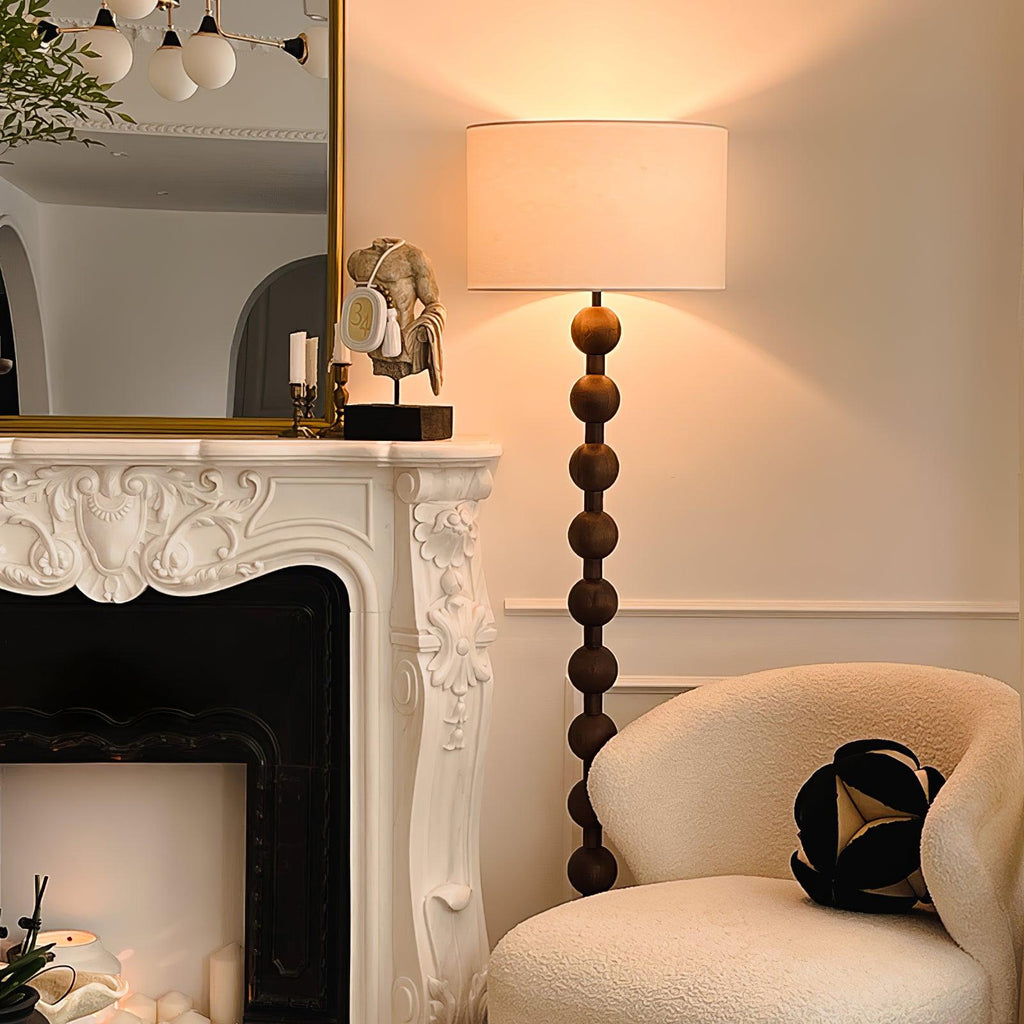 Hugo Barbell Wood Floor Lamp — product view 16