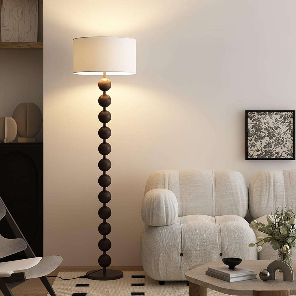 Hugo Barbell Wood Floor Lamp — product view 2