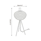 Japanese Rice Paper Floor Lamp — product view 5