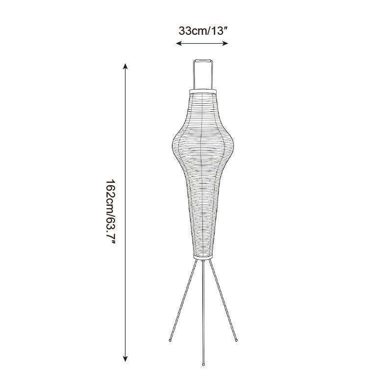 Japanese Rice Paper Floor Lamp — product view 6