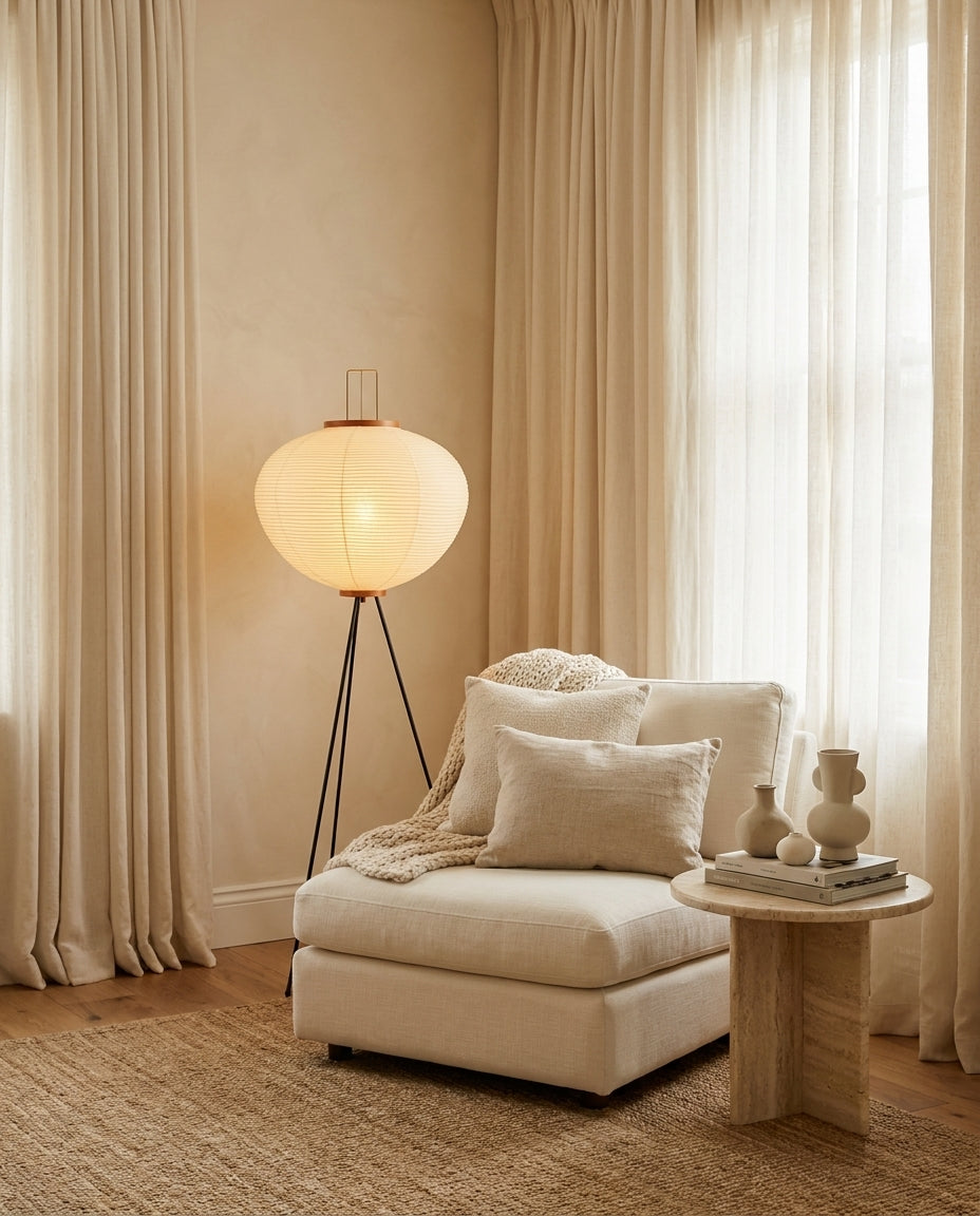 Japanese Rice Paper Floor Lamp — product view 10