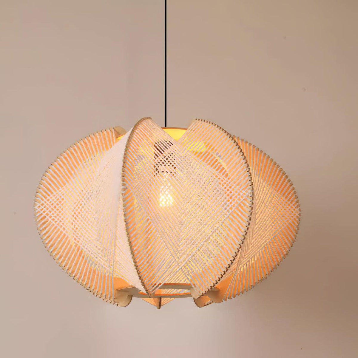 Java Wood Pendant Light — product view 4