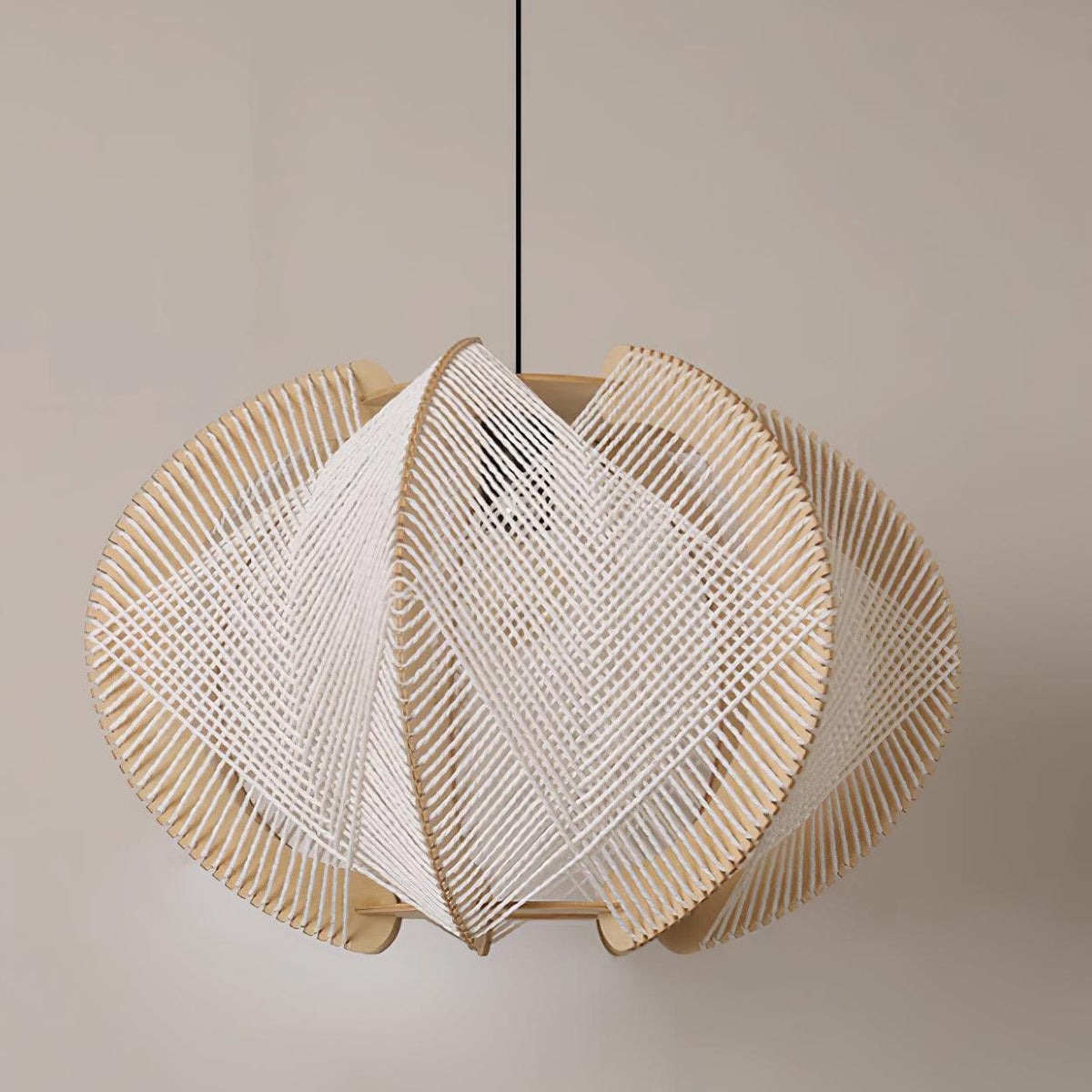 Java Wood Pendant Light — product view 3
