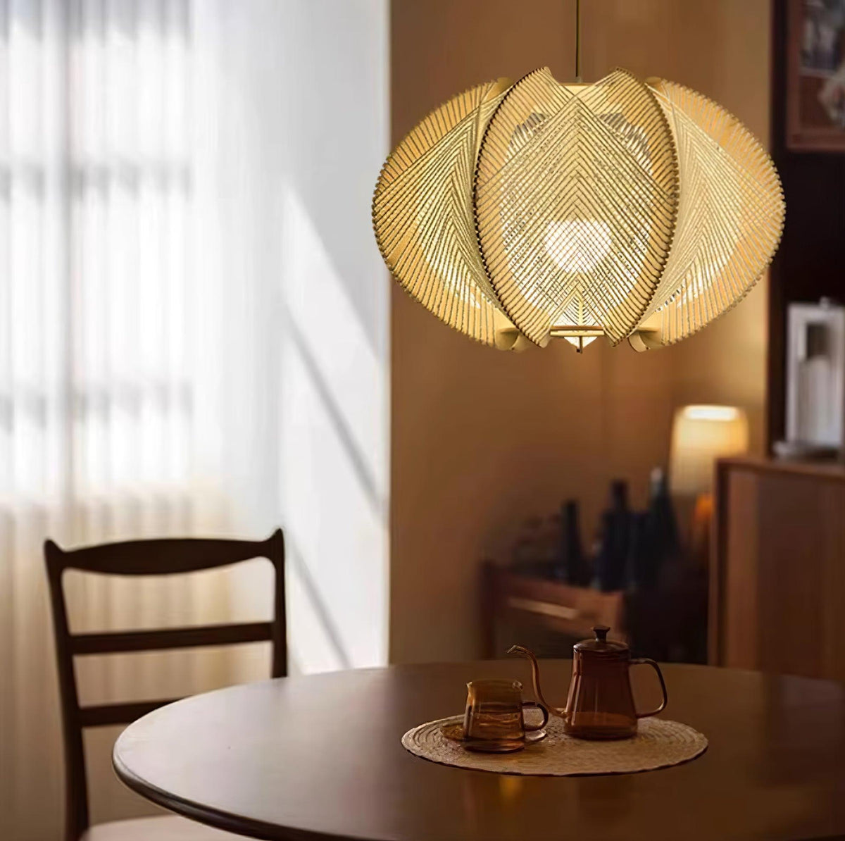 Java Wood Pendant Light — product view 6