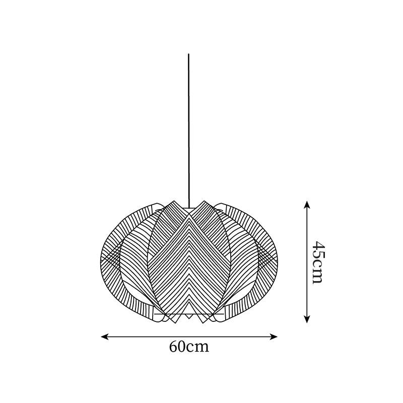 Java Wood Pendant Light — product view 5