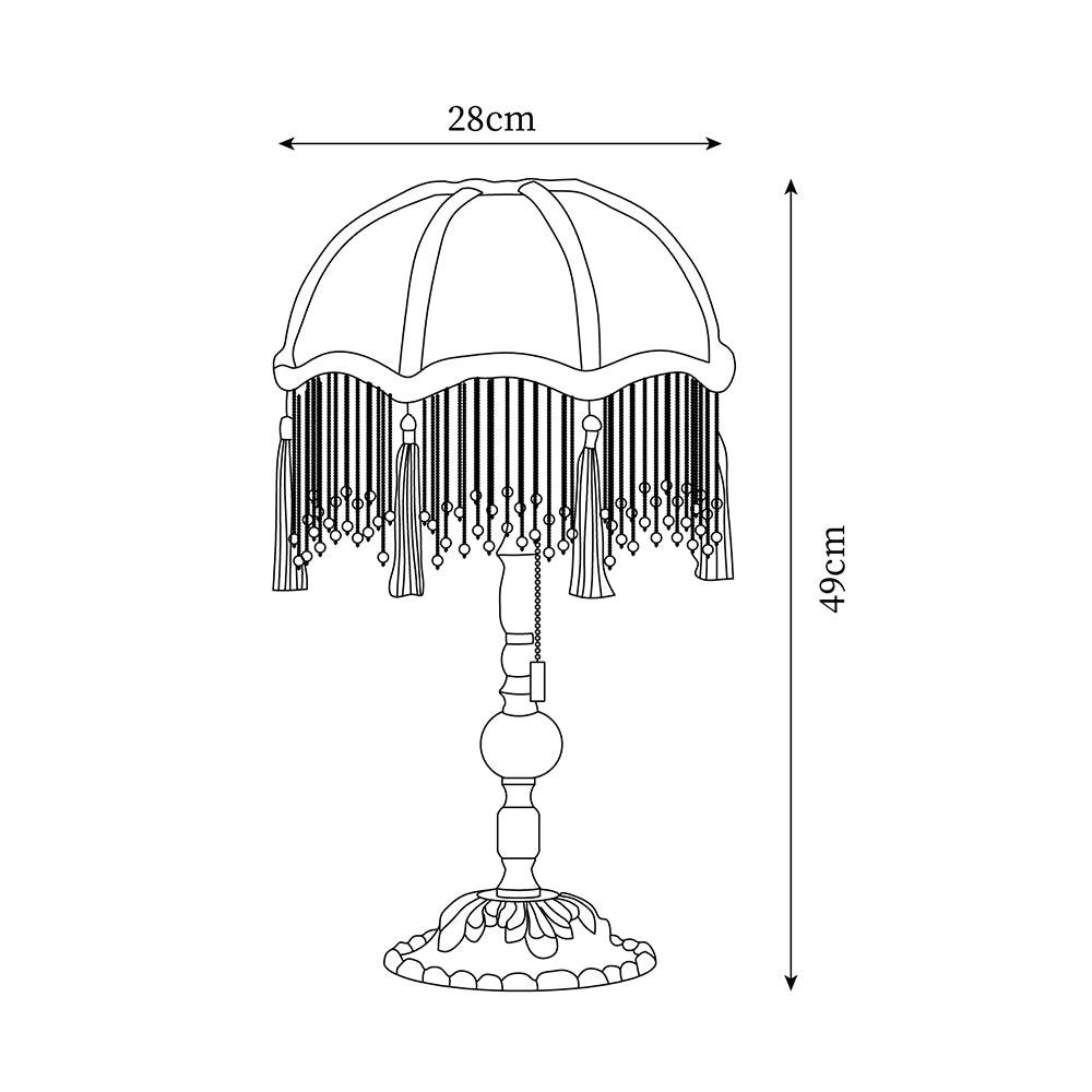 Jewels Metal Table Lamp — product view 4