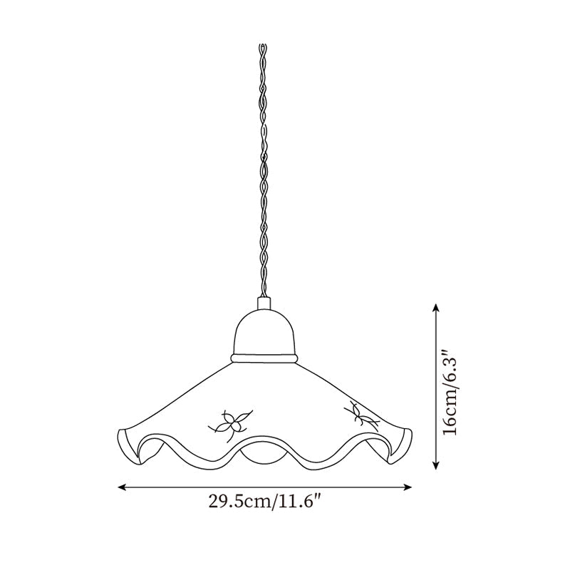 Josiah Ceramics Metal Pendant Lamp — product view 6
