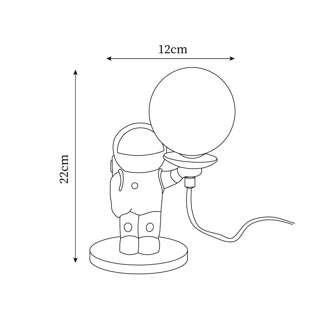 Jude Astronaut Metal Table Lamp — product view 6