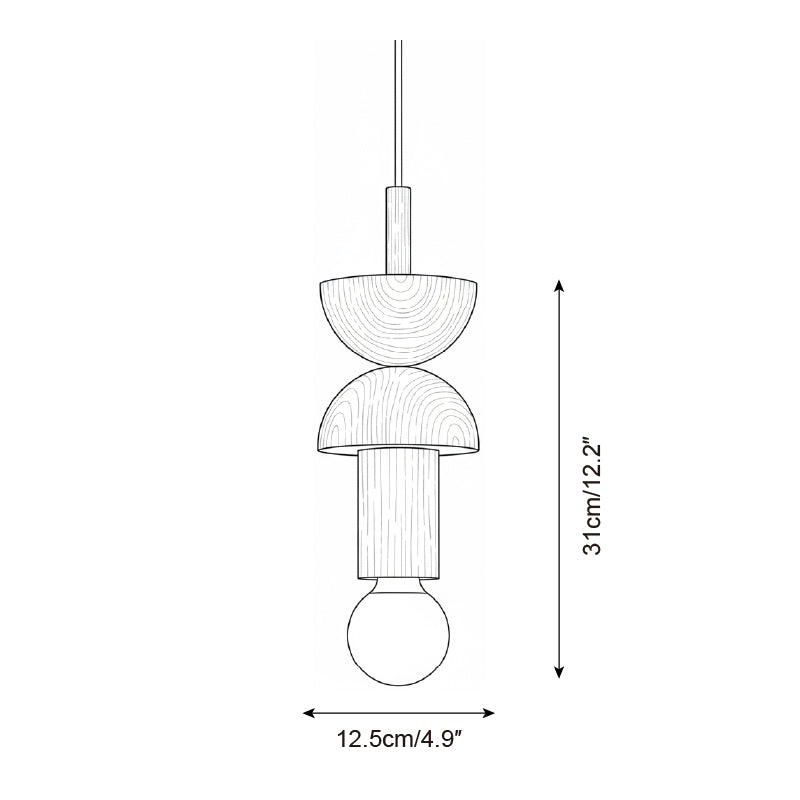 Junit Wood Pendant Lamp — product view 8