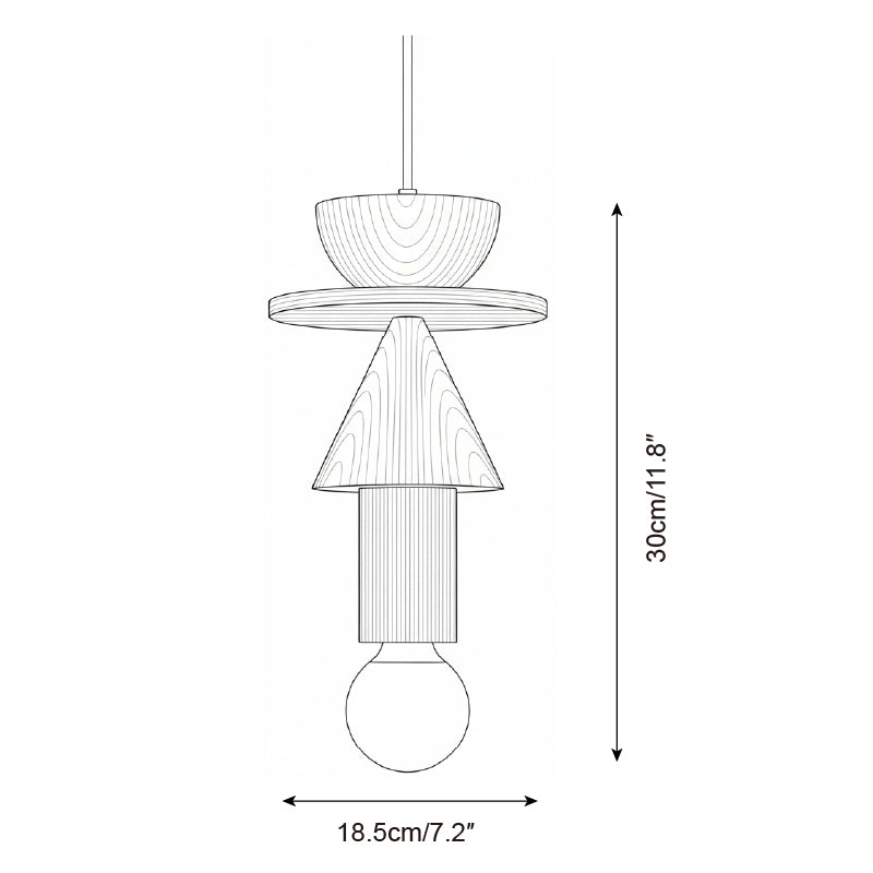 Junit Wood Pendant Lamp — product view 9