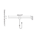 Kady Linear Disc Plug In Metal Wall Lamp — product view 5