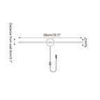 Kady Linear Disc Plug In Metal Wall Lamp — product view 6