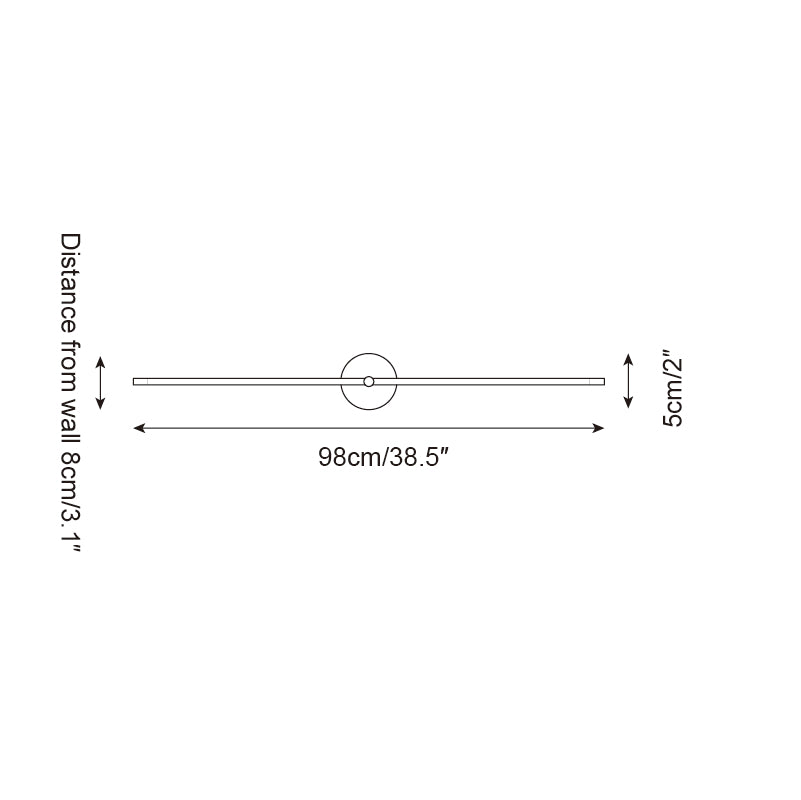 Kady Linear Disc Metal Wall Lamp — product view 6