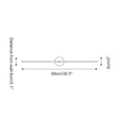 Kady Linear Disc Metal Wall Lamp — product view 6