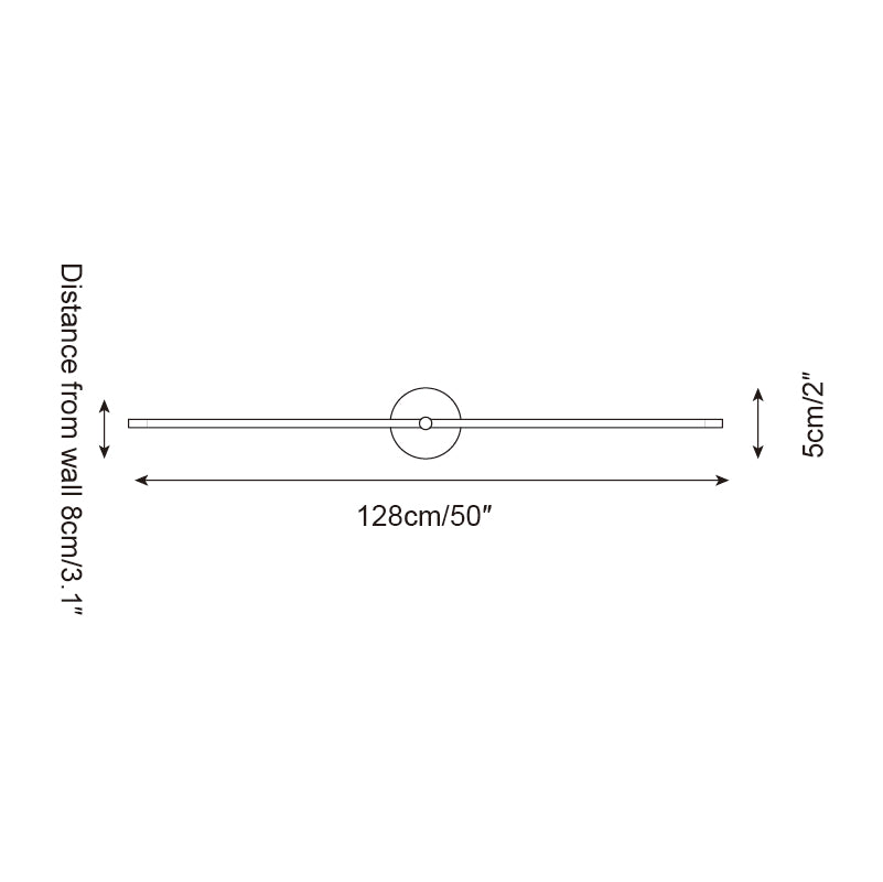 Kady Linear Disc Metal Wall Lamp — product view 7