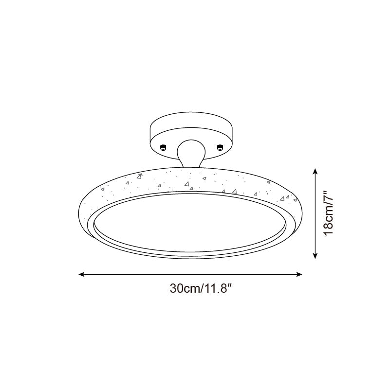 Kelva Travertine Ceiling Light — product view 5