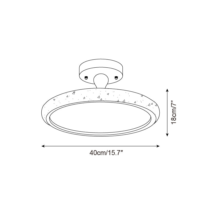 Kelva Travertine Ceiling Light — product view 6