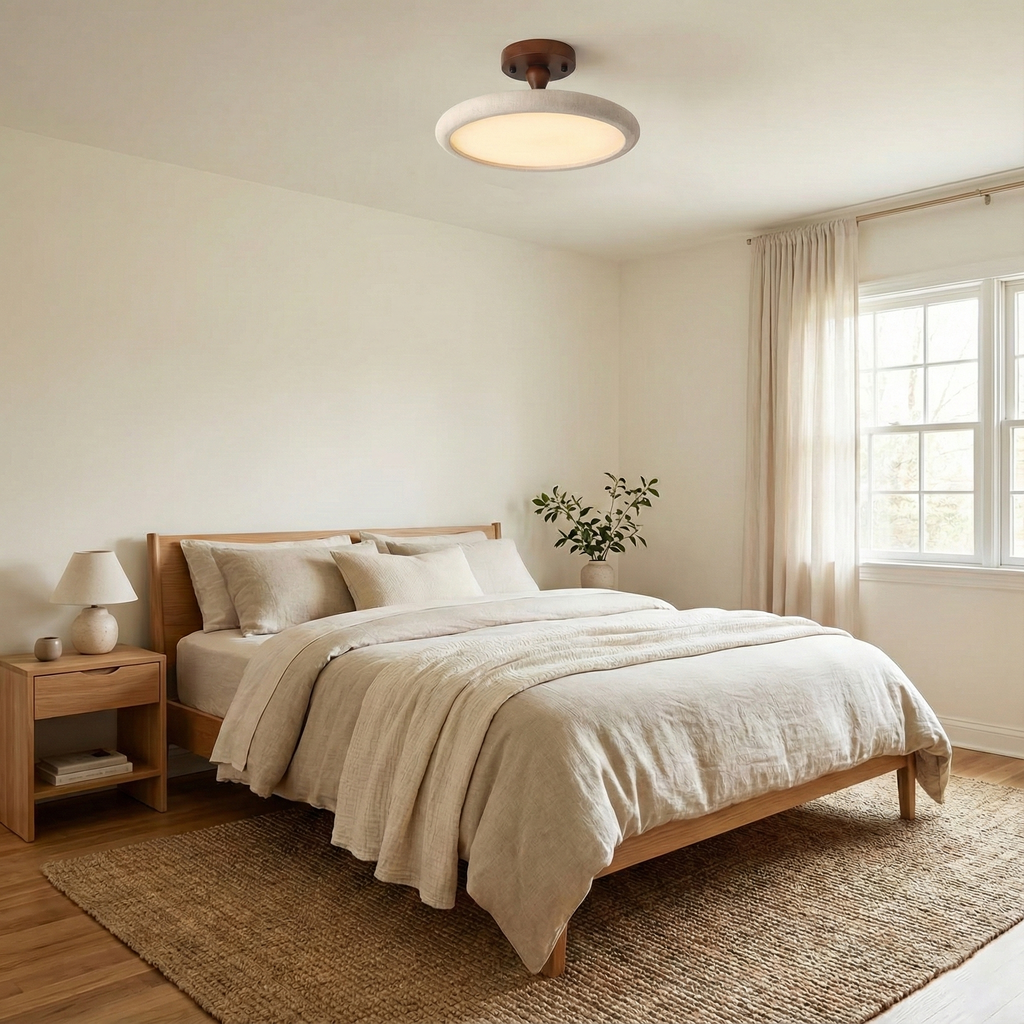 Kelva Travertine Ceiling Light — product view 8