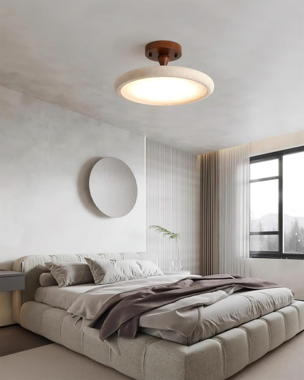 Kelva Travertine Ceiling Light — product view 15