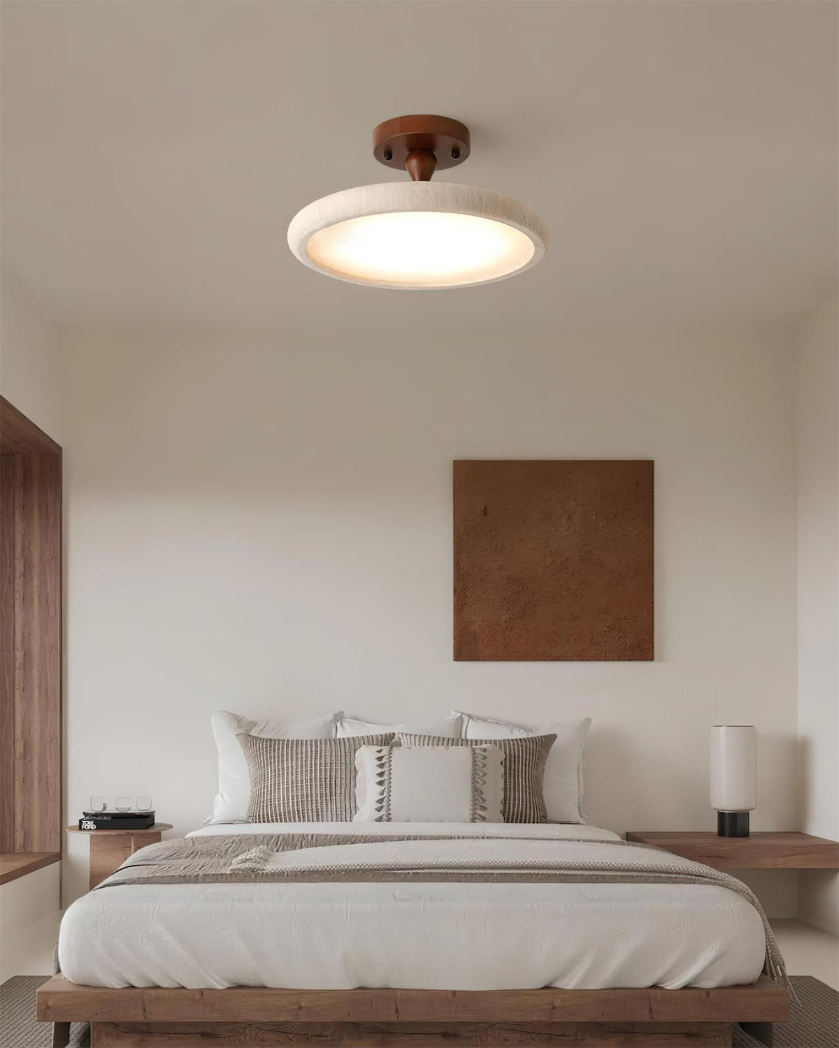 Kelva Travertine Ceiling Light — product view 4