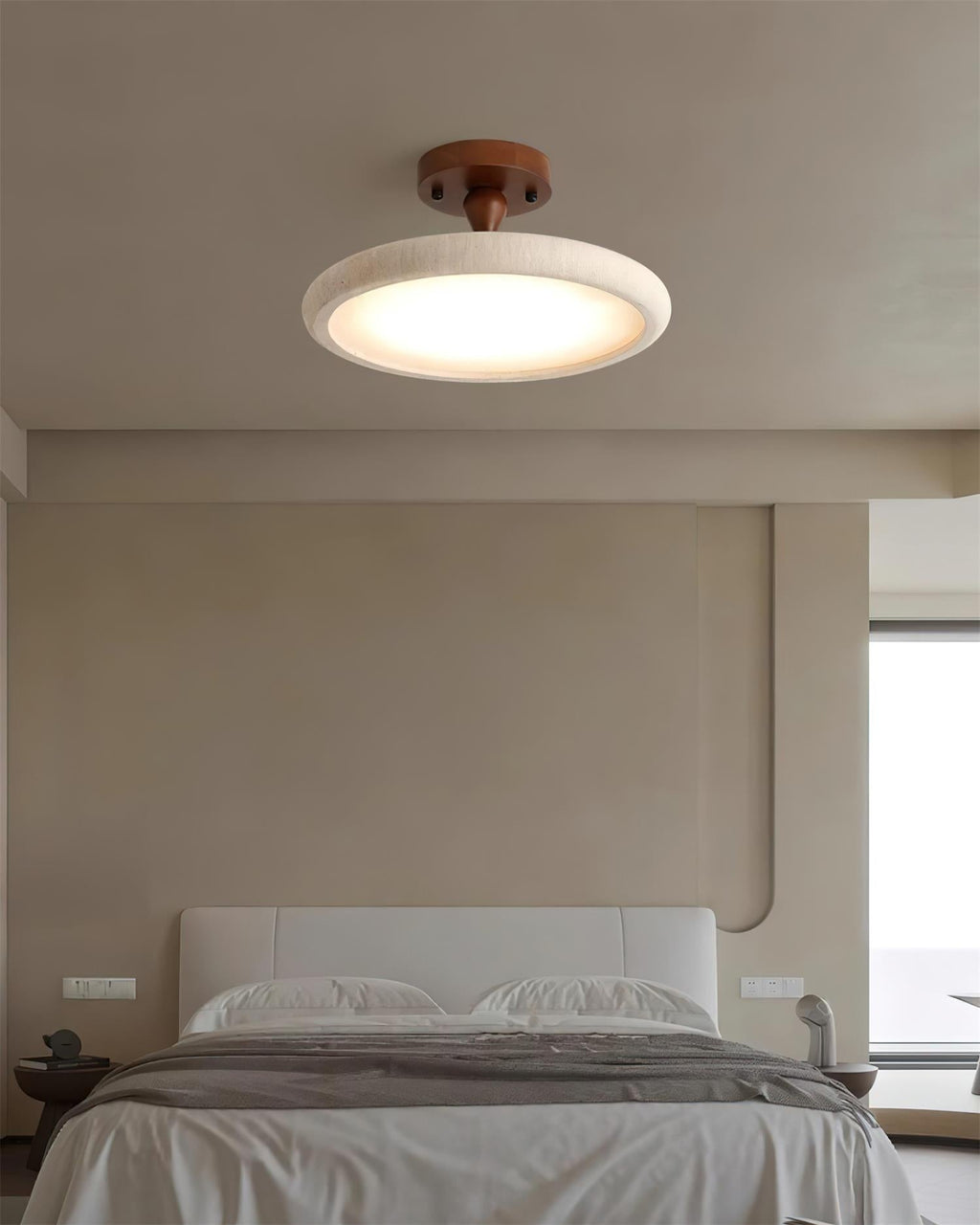 Kelva Travertine Ceiling Light — product view 16