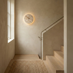 Kiera Travertine Clock Wall Lamp — product view 9