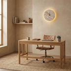 Kiera Travertine Clock Wall Lamp — product view 10