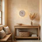 Kiera Travertine Clock Wall Lamp — product view 11