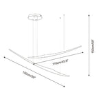 Kinetic Arc Wood Chandelier — product view 5