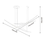Kinetic Arc Wood Chandelier — product view 6