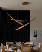 Kinetic Arc Wood Chandelier — product view 8
