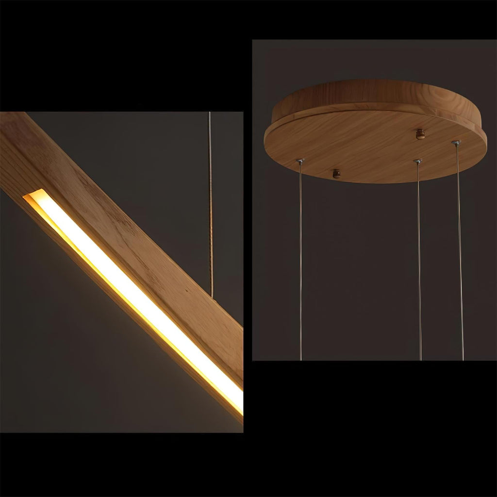 Kinetic Arc Wood Chandelier — product view 24