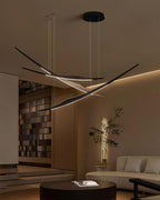Kinetic Arc Wood Chandelier — product view 11