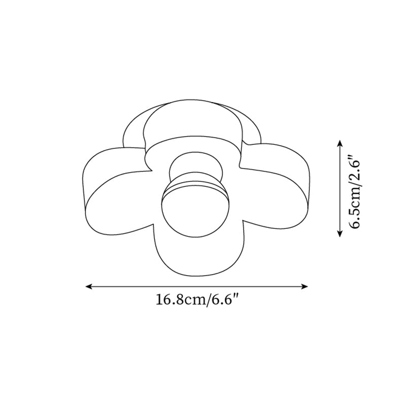 Four Leaf Clover Glass Ceiling Lamp — product view 5