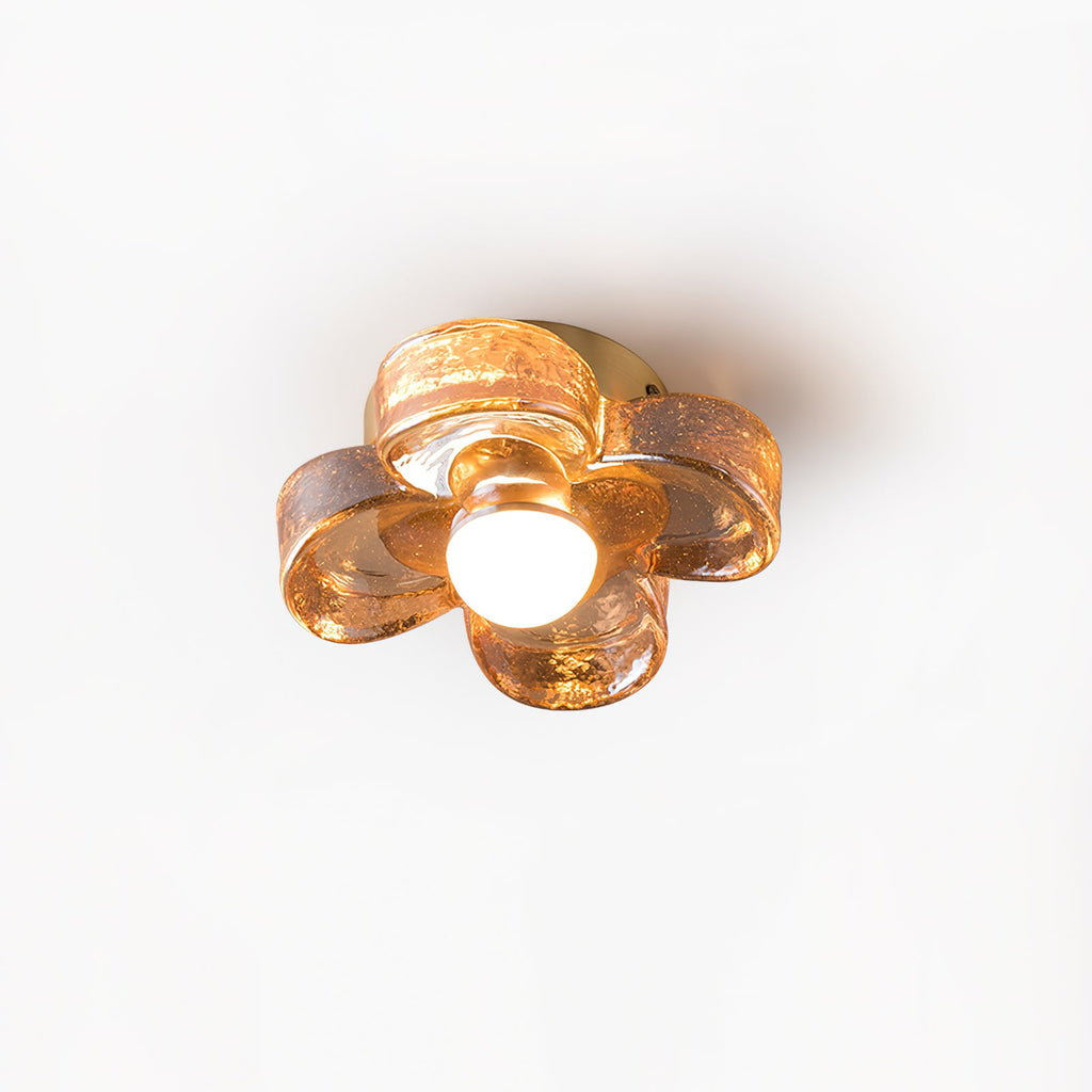 Four Leaf Clover Glass Ceiling Lamp — product view 3