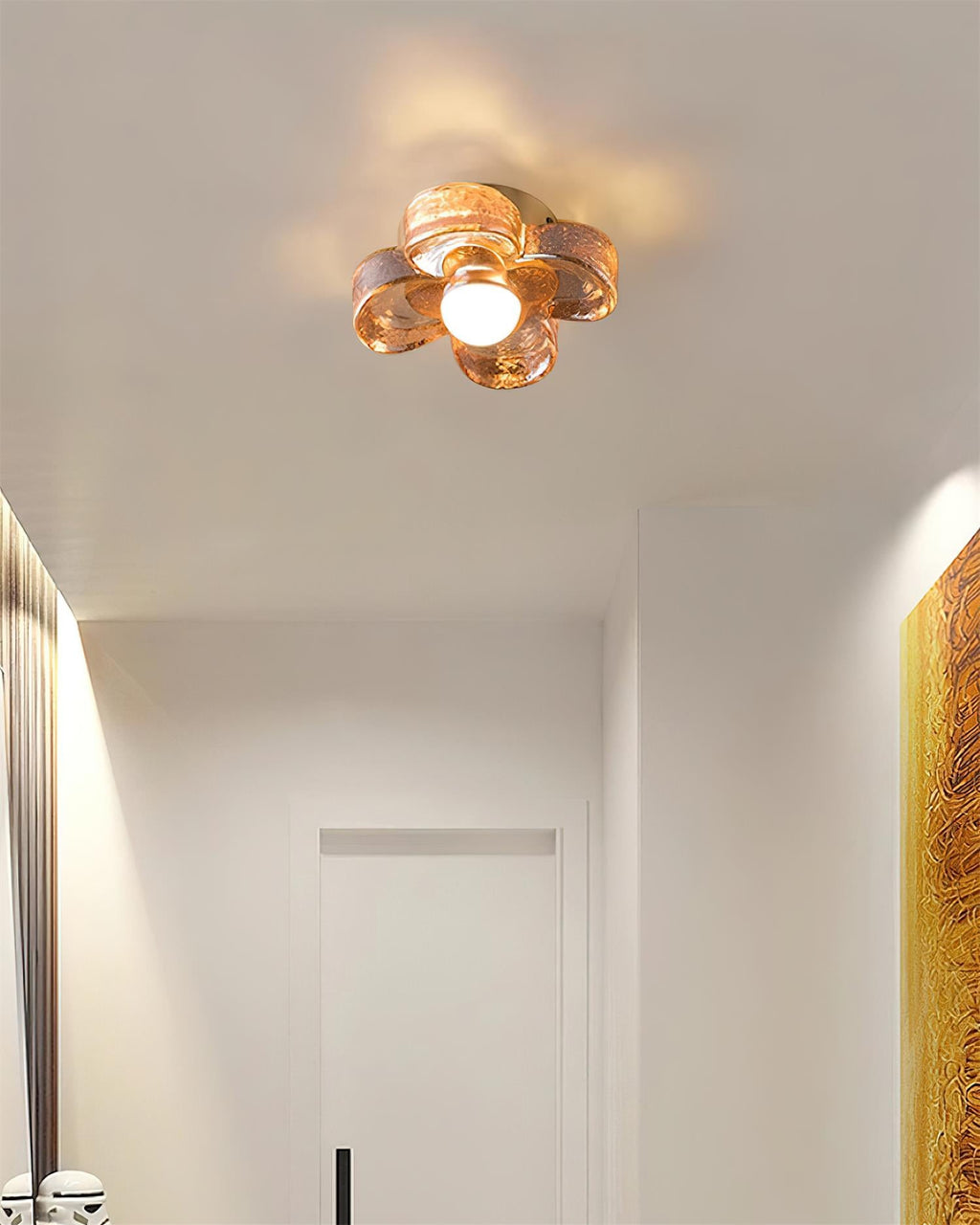 Four Leaf Clover Glass Ceiling Lamp — product view 8