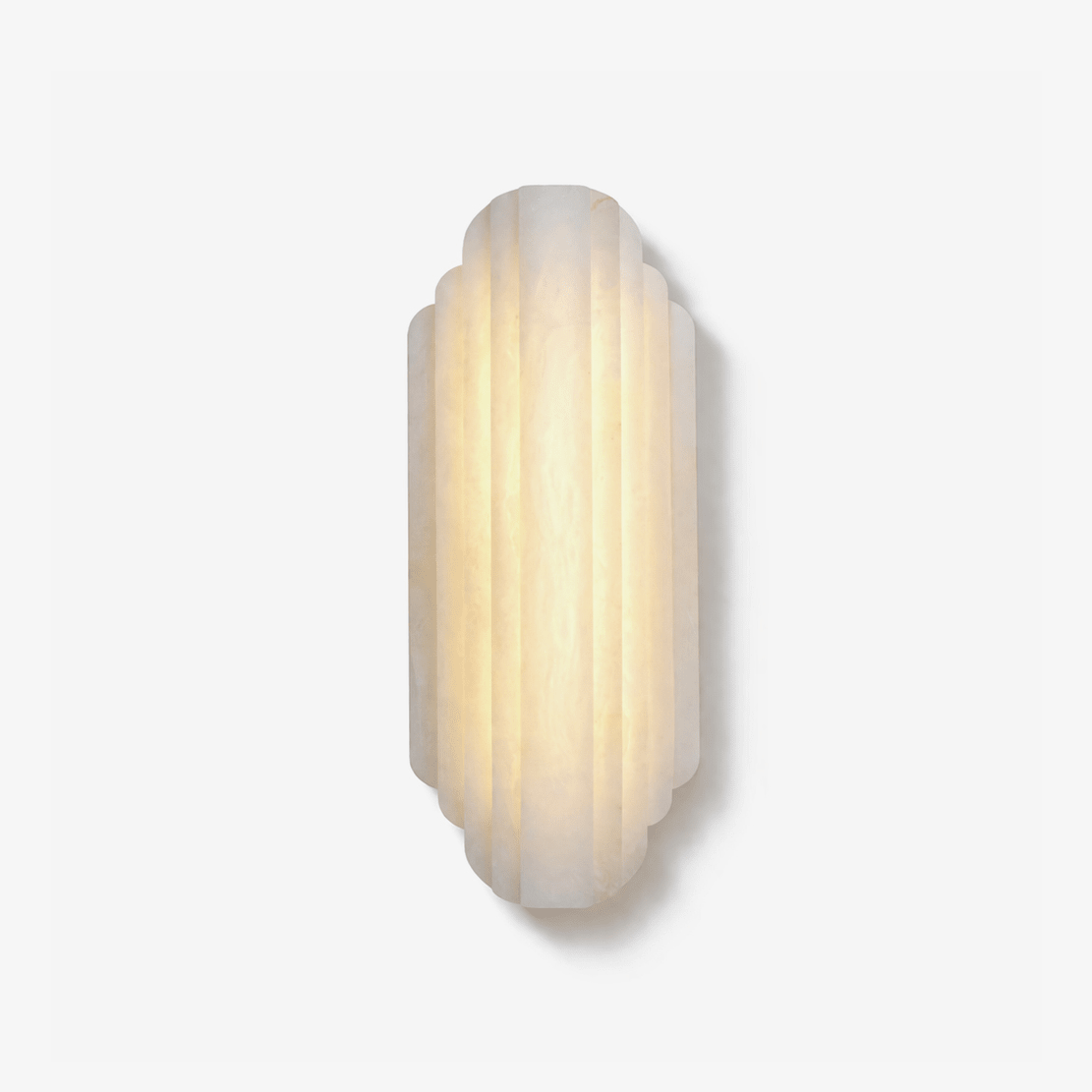 Layered Alabaster Wall Sconce
