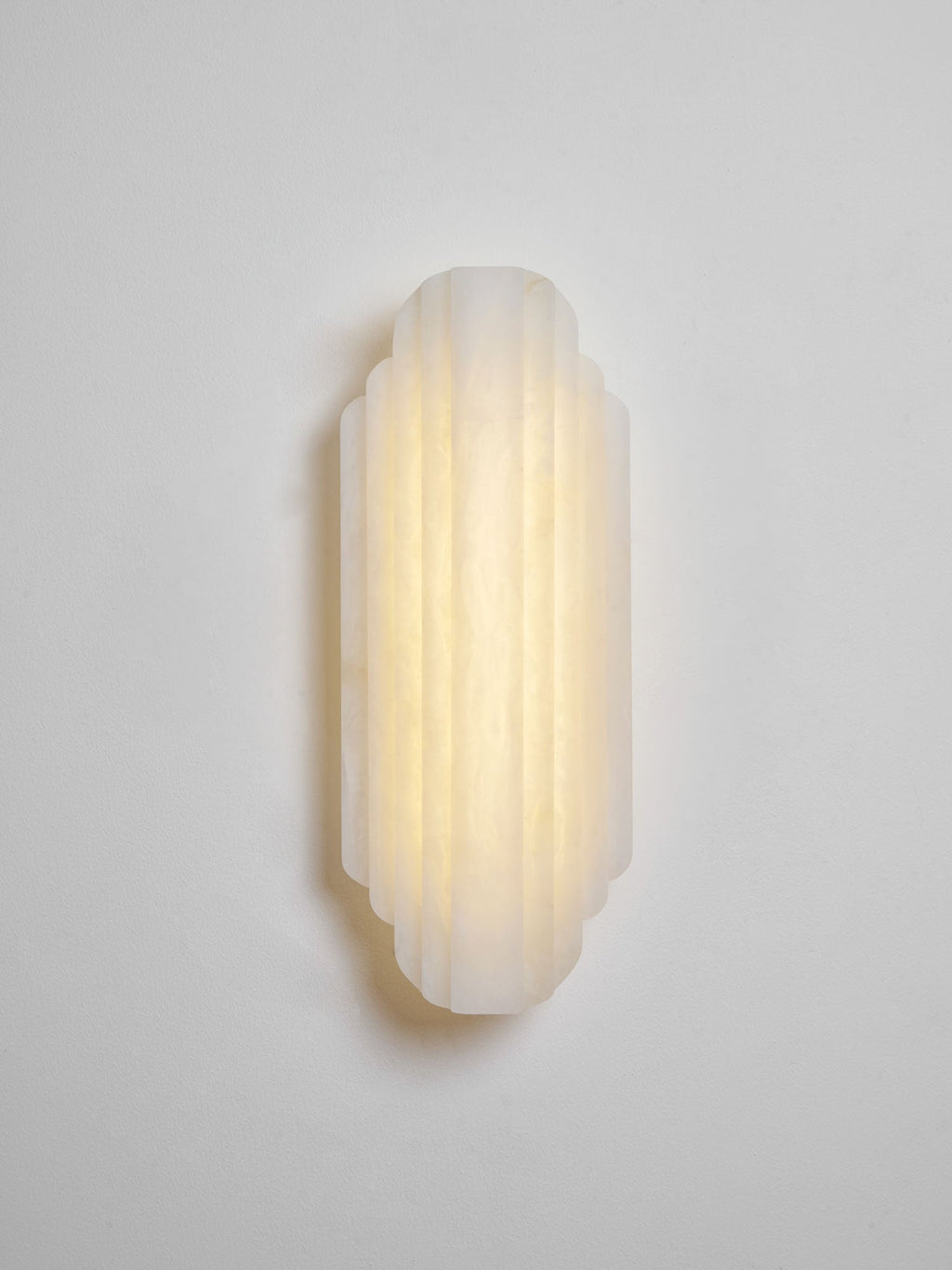 Layered Alabaster Wall Sconce