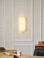 Layered Alabaster Wall Sconce