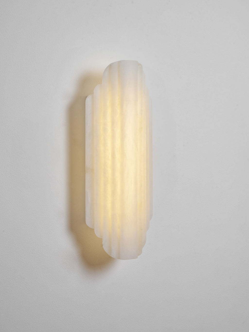 Layered Alabaster Wall Sconce