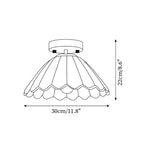 Leira Skirt Glass Ceiling Light — product view 5