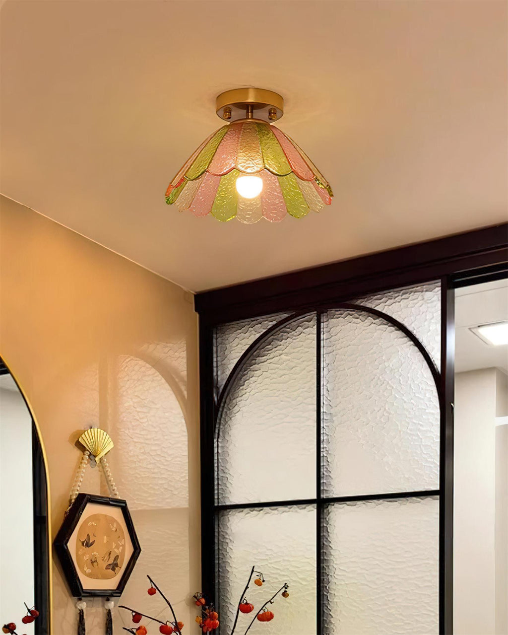 Leira Skirt Glass Ceiling Light — product view 6